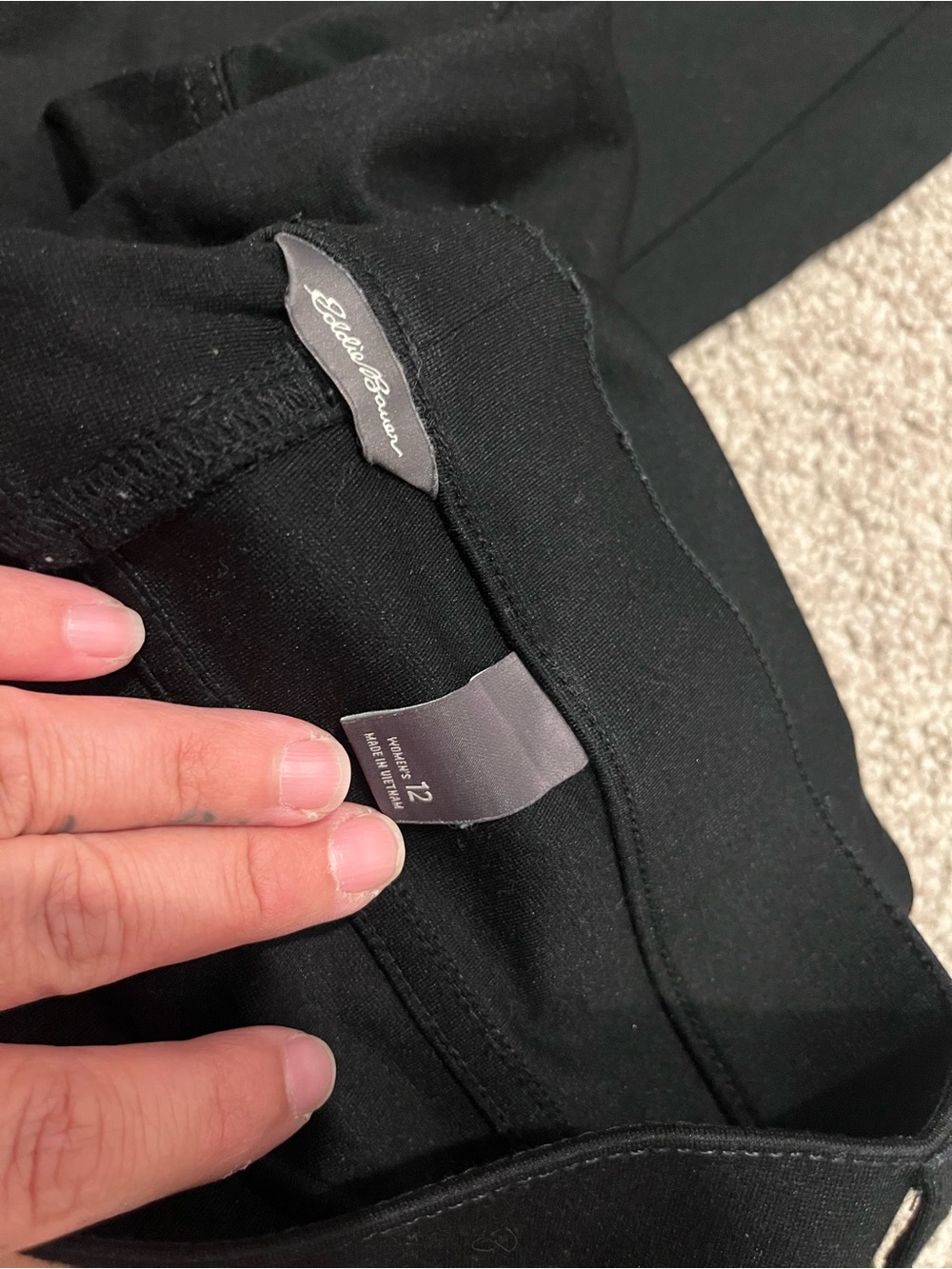 Eddie Bauer Black Pull-On Pants - Picture 2 of 3